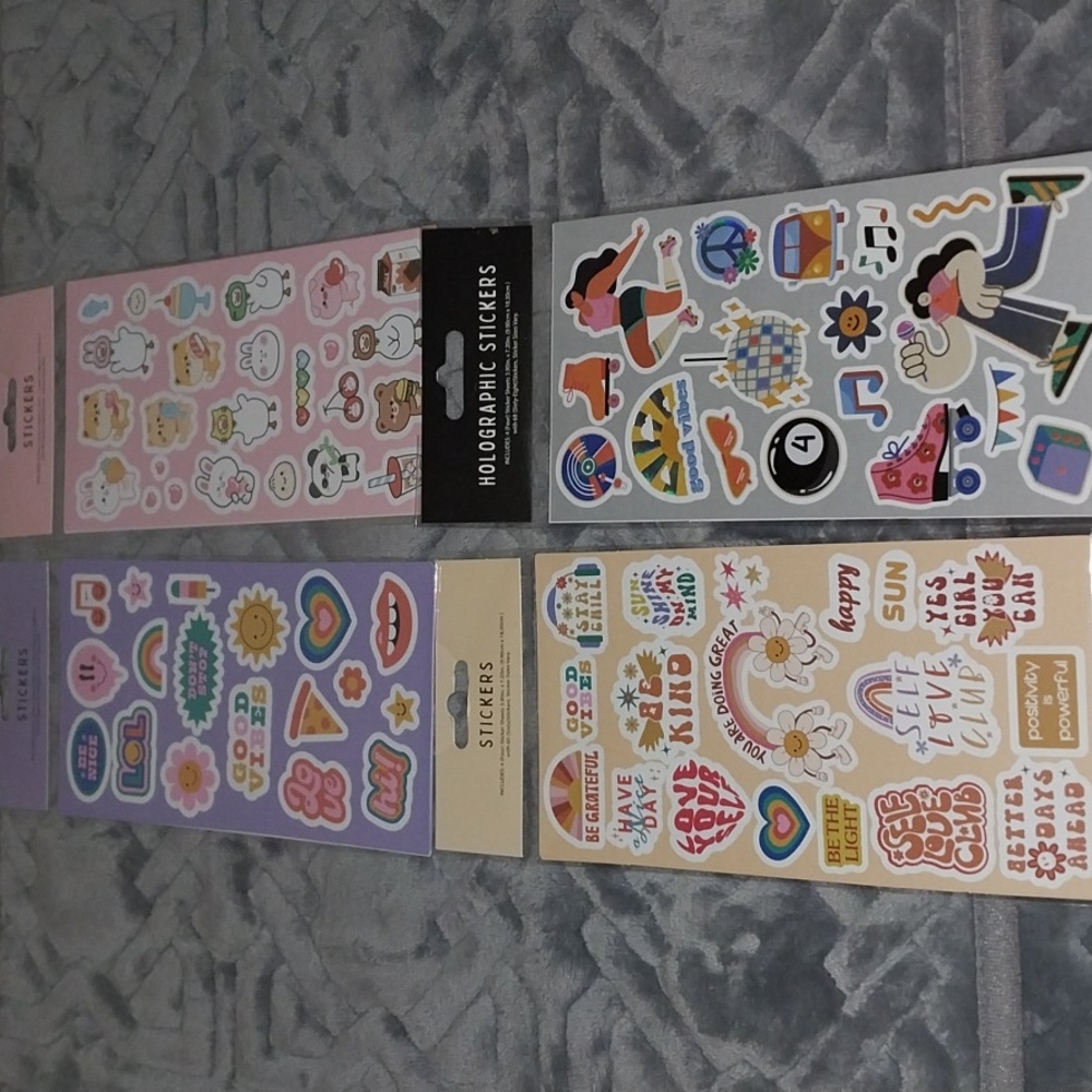 BRAND NEW Lot of 4 Sticker Packs